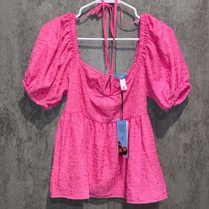 Future Collective Pink blouse Size XS